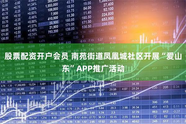 股票配资开户会员 南苑街道凤凰城社区开展“爱山东”APP推广活动